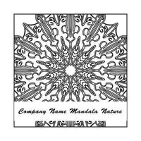 Textur Papier geschnitten indisches Mandala vektor
