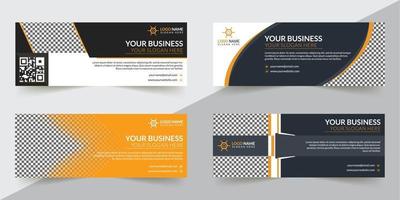 webb banner design. design av sociala medier vektor