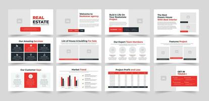 verklig egendom presentation företag verklig egendom diabilder presentation vektor