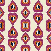 Ikat Stammes- indisch nahtlos Muster. ethnisch aztekisch Stoff Teppich Mandala Ornament einheimisch Boho Chevron textil.geometrisch afrikanisch amerikanisch orientalisch traditionell Vektor Illustrationen. Stickerei Stil.