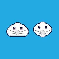 Cloud-Emoji setzen vektor