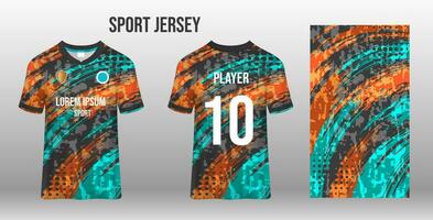 sport jersey design tyg textil- mall vektor