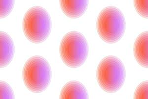 en sömlös mönster med röd och lila cirklar vektor