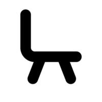 stol silhuett ikon. sittplats. vektor. vektor