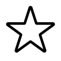 einfach Star Symbol. Favorit. Lesezeichen. Vektor. vektor