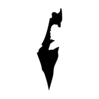 Israel Karte Silhouette Symbol. Vektor. vektor