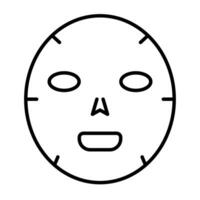 skönhet ansiktsbehandling mask ikon. ansikte mask. hud vård. vektor. vektor