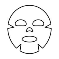 Schönheit Gesichts- Maske Symbol. Vektor. vektor