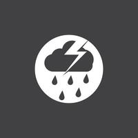 Regen Symbol und Symbol Vektor Vorlage Illustration