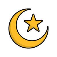 eben Design Islam Symbol. Vektor. vektor