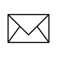 enkel post och brev ikon. vektor. vektor