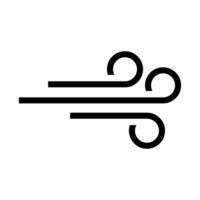 Wind Symbol. Brise Symbol. Vektor. vektor