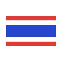 thailändisch Flagge Symbol. Flagge von Thailand. Vektor. vektor