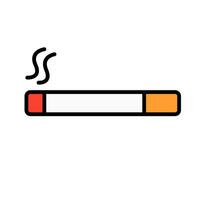 cigarett och rök ikon. rökning ikon. vektor. vektor