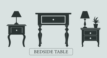 geformt Gelassenheit Vektor Bett Tabelle Design