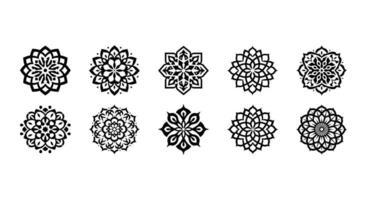 invecklad islamic blomma vektor konst glädje