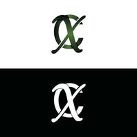 Brief cx Luxus modern Monogramm Logo Vektor Design, Logo Initiale Vektor Kennzeichen Element Grafik Illustration Design Vorlage