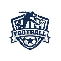 fotboll fotboll turnering vektor konst emblem redo tillverkad logotyp. bäst för sport logotyp och illustration