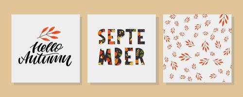 Herbstillustration, Banner, Vektor