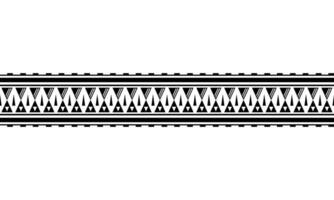 maori polynesisk tatuering armband. stam- ärm sömlös mönster vektor. samoan gräns tatuering design främre del ärm eller fot. vektor