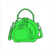 Einkaufen Tasche eben Illustration Design. Blau, orange, Rot, Gelb Tasche Pakete isoliert auf Weiß Hintergrund. Handtasche. 3d Einkaufen Tasche Symbol. Vektor Tasche. Einkaufen Design Vermögenswerte