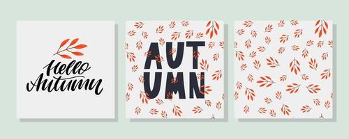 Herbstillustration, Banner, Verkaufsvektor, Herbst, Schriftzug, Karte vektor