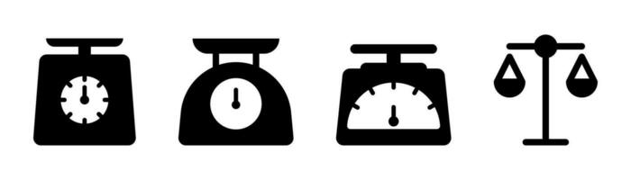 Gewicht Rahmen Symbol. Essen Rahmen im Glyphe. Rahmen zum Lebensmittel. Balance Symbol im schwarz. Lager Vektor