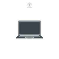Laptop Symbol Symbol Vektor Illustration isoliert auf Weiß Hintergrund