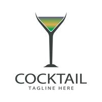Vektor einfach Logo Cocktail