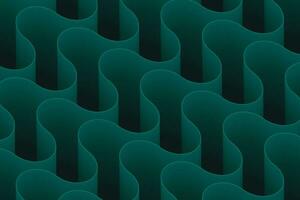 abstrakt Hintergrund mit ein dynamisch Array von Grün wellig Linien und Kurven Bildung ein weich, spiralförmig Muster auf ein dunkel Gradient Hintergrund vektor