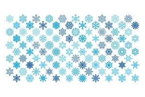 Winter Blau flauschige Schneeflocken geometrisch Banner vektor