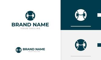 Logo Design Symbol Symbol geometrisch Blau abstrakt Kreis gestalten Muster elegant Fachmann Kennzeichen vektor