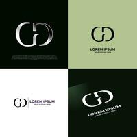 gd Initiale modern Typografie Emblem Logo Vorlage zum Geschäft vektor