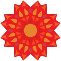 ungewöhnlich Schneeflocke, mandala, Blume. Vektor Grafik. isoliert auf Weiß Hintergrund