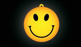 lächelnd Emoji Gesicht eben Design Reaktion Vektor Design Illustration