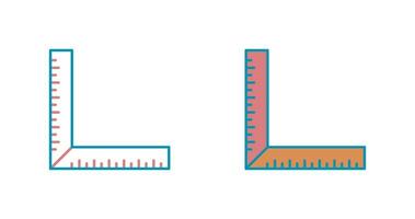 quadratisches Lineal-Vektorsymbol vektor