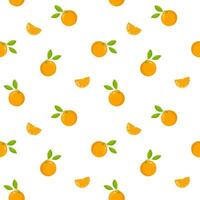 apelsiner och löv vektor sömlös mönster, bakgrund, tapet, skriva ut, textil, tyg, omslag papper, förpackning design