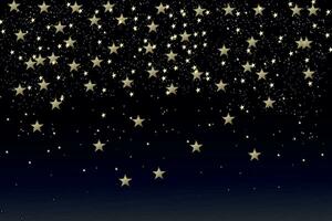 Star hintergrund.web Banner Konzept. horizontal sternenklar Hintergrund mit realistisch leuchtenden Sterne und Sternenstaub. unendlich Universum und sternenklar Nacht Himmel. Vektor Illustration.