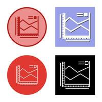 spline Diagram vektor ikon