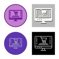 Online-Shopping-Vektor-Symbol vektor