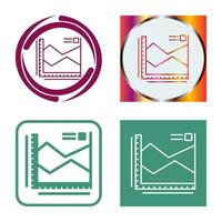 spline Diagram vektor ikon