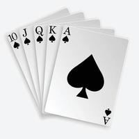 Royal Straight Flush Spielkarten Pokerblatt