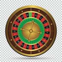 Realistisches Casino-Glücksspiel-Roulette-Rad vektor