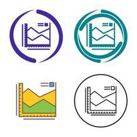 spline Diagram vektor ikon