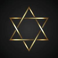 Davidstern, jüdische Symbolvorlage für Ihr Design vektor