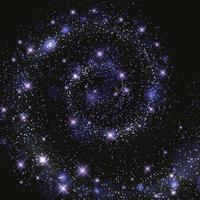 Weltraumgalaxiehintergrund mit Sternenschablone für Ihr Design vektor