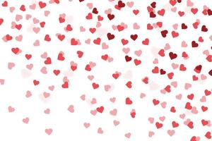 hjärta konfetti alla hjärtans dag bakgrundsmall för din design vektor