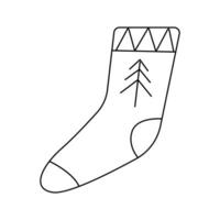 Socken. Vektor Illustration im Gekritzel Stil.