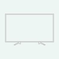 vektor platt smart TV ikon