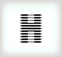 Brief h Logo Symbol Design, Vektor Illustration. h Brief gebildet durch ein Kombination von Linien. kreativ eben Design Stil.